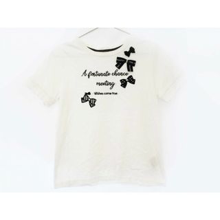 メゾピアノ(mezzo piano)の【夏物 新入荷!】[メゾピアノ/mezzo piano]150cm 半袖Tシャツ/半袖カットソー 白【中古】子供服 キッズ kids ジュニア 女の子 夏 tops 715042(Tシャツ/カットソー)