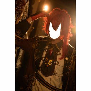 ディルック 三分妄想 原神 コスプレ ウィッグ(ウィッグ)