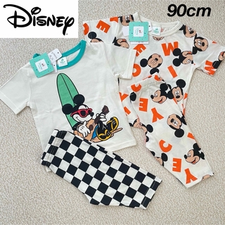 ディズニー(Disney)の新品★Disney ミッキー 夏用 パジャマ 2枚セット ベビー 90cm(パジャマ)