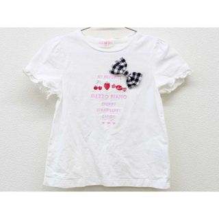 メゾピアノ(mezzo piano)の【夏物 新入荷!】◇メゾピアノ/mezzo piano◇120cm 半袖Tシャツ/半袖カットソー 白 '23年製【中古】子供服 キッズ kids 女の子 夏 tops 415042(Tシャツ/カットソー)