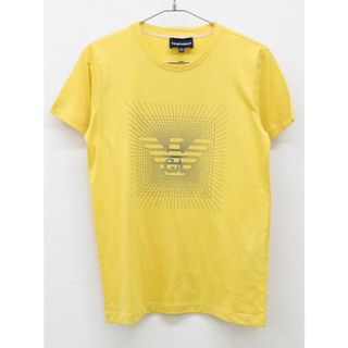 エンポリオアルマーニ(Emporio Armani)の【夏物 新入荷!】◇エンポリオアルマーニ/EMPORIO ARMANI◇154cm 半袖Tシャツ/半袖カットソー 黄×グレー '21年製【中古】子供服 キッズ kids ジュニア 男の子 夏 tops 125042(Tシャツ/カットソー)