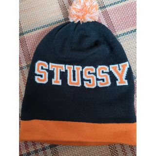 ステューシー(STUSSY)のSTUSSY　ステューシー　ビーニー　ニット帽　ボンボン(ニット帽/ビーニー)