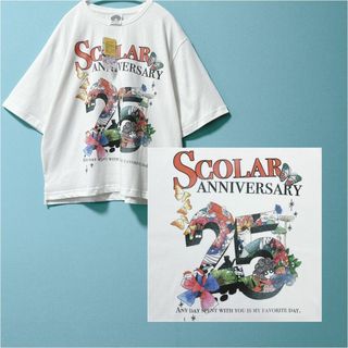 【ScoLar】スカラー 25周年アニバーサリーロゴ ビックTEE タグ付未使用