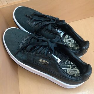 【新品未使用】 PUMA スニーカー 厚底 黒 ブラック24.5cm レディース(スニーカー)