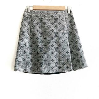 ルイヴィトン(LOUIS VUITTON)のLOUIS VUITTON(ルイヴィトン) スカート サイズ34 S レディース美品  - グレー ひざ丈(その他)