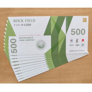 ロックフィールド　株主優待　そうざい券　5000円分(フード/ドリンク券)