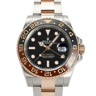 ロレックス(ROLEX)のロレックス ROLEX GMTマスターII 126711CHNR ブラック/ドット文字盤 中古 腕時計 メンズ(腕時計(アナログ))