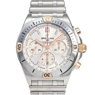 ブライトリング(BREITLING)のブライトリング BREITLING クロノマット B01 42 IB0134101G1A1 シルバー文字盤 中古 腕時計 メンズ(腕時計(アナログ))