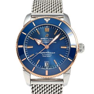 ブライトリング(BREITLING)のブライトリング BREITLING スーパーオーシャン ヘリテージ B20 オートマチック 42 UB2010161C1A1 ブルー文字盤 中古 腕時計 メンズ(腕時計(アナログ))