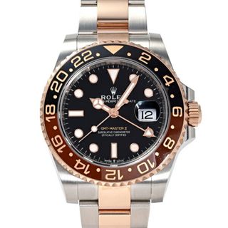 ロレックス(ROLEX)のロレックス ROLEX GMTマスターII 126711CHNR ブラック/ドット文字盤 中古 腕時計 メンズ(腕時計(アナログ))