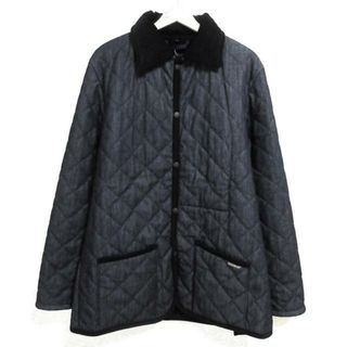 ラベンハム(LAVENHAM)のLAVENHAM(ラベンハム) コート サイズL メンズ - ダークネイビー×黒 長袖/デニム/キルティング/中綿/冬(その他)