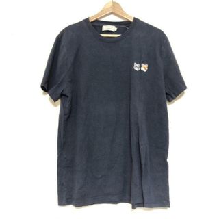 MAISON KITSUNE' - MAISON KITSUNE(メゾンキツネ) 半袖Tシャツ サイズL メンズ - 黒 クルーネック
