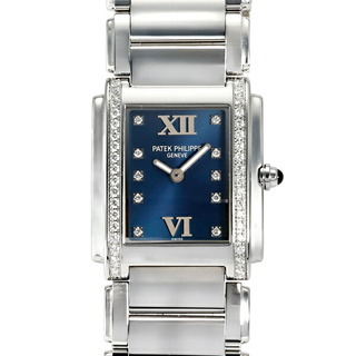パテックフィリップ(PATEK PHILIPPE)のパテック・フィリップ PATEK PHILIPPE トゥエンティ4 4910/10A-012 ブルーソレイユ文字盤 中古 腕時計 レディース(腕時計)