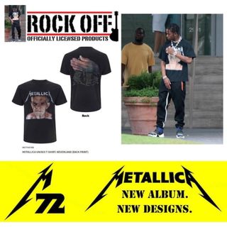 メタリカ(METALLICA)のトラビススコット着用 メタリカ オジサンTシャツ　ブラック　M(Tシャツ/カットソー(半袖/袖なし))