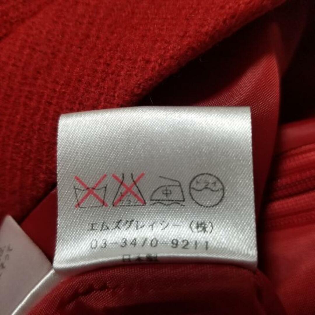 M'S GRACY(エムズグレイシー) スカート サイズ38 M レディース美品 - レッド ひざ丈/フリル M'S GRACY(エムズグレイシー) スカート サイズ38 M レディース美品 - レッド ひざ丈/フリル