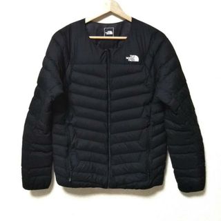 ザノースフェイス(THE NORTH FACE)のTHE NORTH FACE(ノースフェイス) ダウンジャケット サイズM メンズ サンダーラウンドネックジャケット NY32013 黒 長袖/冬(ダウンジャケット)