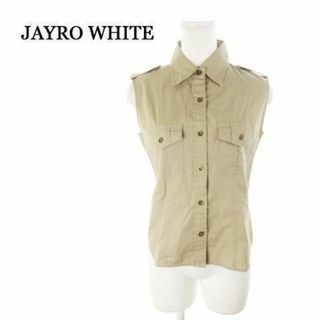 ジャイロホワイト(JAYRO White)のジャイロホワイト ノースリーブシャツ 2 ベージュ 210602MN2A(シャツ/ブラウス(半袖/袖なし))