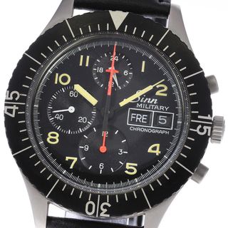 シン(SINN)のジン Sinn ミリタリー クロノグラフ デイデイト 自動巻き メンズ 良品 _818814(腕時計(アナログ))