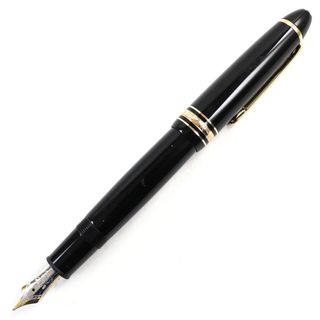 モンブラン(MONTBLANC)の美品○MONTBLANC モンブラン マイスターシュテュック No.146 ペン先K14 Mニブ ロゴ刻印 ホワイトスター 万年筆 ブラック ゴールド ドイツ製 メンズ(ペン/マーカー)