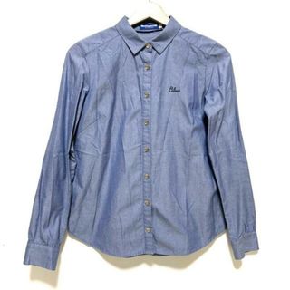 BURBERRY BLUE LABEL - Burberry Blue Label(バーバリーブルーレーベル) 長袖シャツブラウス サイズ36 S レディース - ネイビー 綿