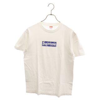 シュプリーム(Supreme)のSUPREME シュプリーム 19AW Bandana Box Logo Tee バンダナ柄 ボックスロゴ クルーネック半袖Tシャツ カットソー ホワイト(Tシャツ/カットソー(半袖/袖なし))