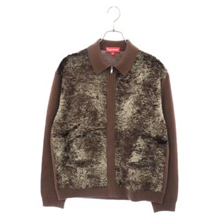 Supreme - SUPREME シュプリーム 22AW Faux Fur Zip Up Cardigan ファー ジップアップ ニット カーディガン ブラウン