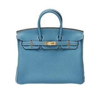 エルメス(Hermes)のエルメス HERMES バーキン 25 トゴ ニューブルージーン イエローゴールド金具 W刻印 未使用 バッグ レディース(ハンドバッグ)