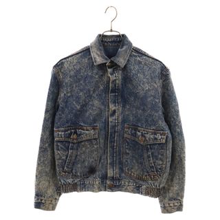 リーバイス(Levi's)のLevi's リーバイス 80s VINTAGE ヴィンテージ デカパッチ カラーコーデュロイ デニム ジャケット インディゴ(Gジャン/デニムジャケット)