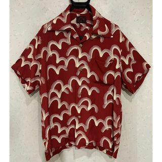 エビス(EVISU)の＊EVISU カモメ 総柄 レーヨン 竹ボタン アロハシャツ 40(シャツ)