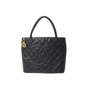 シャネル(CHANEL)の極美品 CHANEL シャネル ハンドバッグ 復刻トート キャビアスキン マトラッセ ココマーク 9番台 ゴールド金具 中古 64073(トートバッグ)