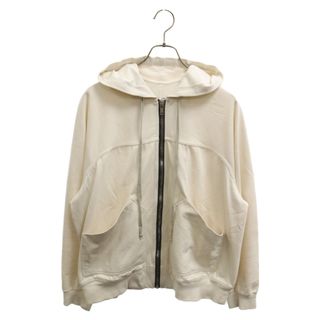 リックオウエンス(Rick Owens)のRick Owens リックオウエンス 22SS WINDBRAKER ZIP HOODIE RU01B1281-BA ウィンドブレーカー ジップアップ フーディ パーカー アイボリー(パーカー)