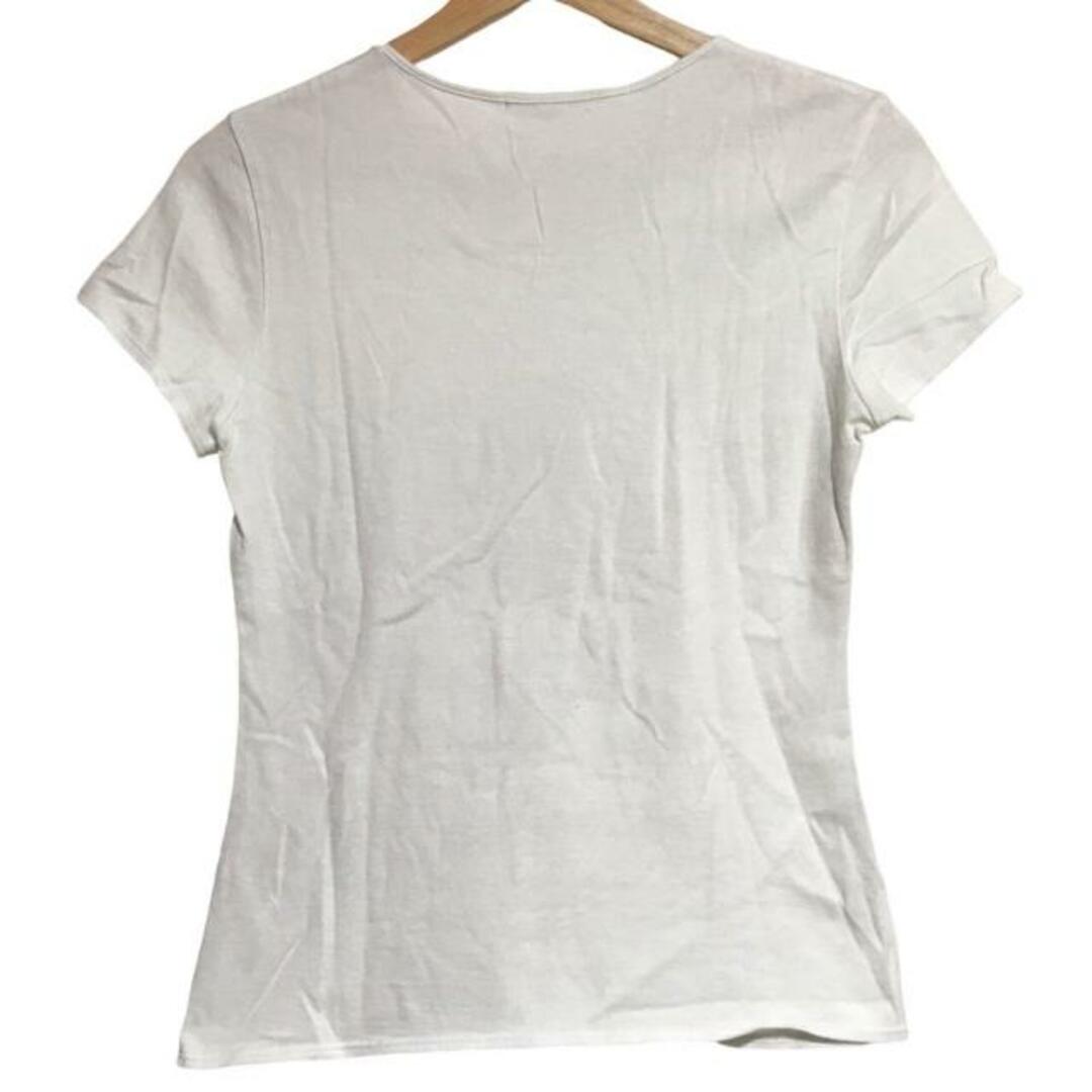 VIVIENNE TAM(ヴィヴィアンタム)のVIVIENNE TAM(ヴィヴィアンタム) 半袖Tシャツ サイズ0 XS レディース - 白×黒 クルーネック/龍 レディースのトップス(Tシャツ(半袖/袖なし))の商品写真