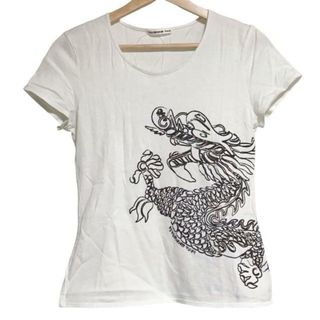 ヴィヴィアンタム(VIVIENNE TAM)のVIVIENNE TAM(ヴィヴィアンタム) 半袖Tシャツ サイズ0 XS レディース - 白×黒 クルーネック/龍(Tシャツ(半袖/袖なし))