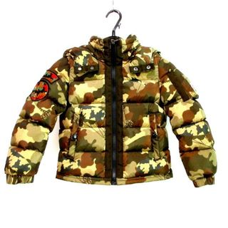 モンクレール(MONCLER)のMONCLER(モンクレール) ダウンジャケット サイズ5/112 ユニセックス美品  CRABOUNOUSE ベージュ×カーキ×マルチ 長袖/子供服/冬(ダウンジャケット)