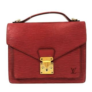 ルイヴィトン(LOUIS VUITTON)のLOUIS VUITTON(ルイヴィトン) ハンドバッグ エピ モンソー M52127 カスティリアンレッド レザー（LVロゴの刻印入り）(ハンドバッグ)