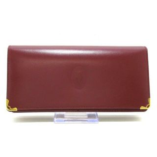 Cartier - Cartier(カルティエ) 長財布美品  マストライン L3000466 ボルドー×ゴールド レザー