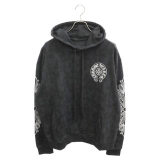 クロムハーツ(Chrome Hearts)のCHROME HEARTS クロムハーツ SWTSHRT PLVR セメタリークロス総柄プルオーバーパーカー ブラック(パーカー)