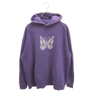 Needles ニードルス 19AW Front Print Pullover Hoodie フロントプリント プルオーバーフーディ パーカー パープル FK218