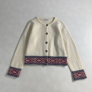 美品　カーディガン クラフトヒロ　CRAFT HIRO　刺繍(カーディガン)