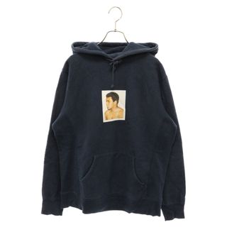 シュプリーム(Supreme)のSUPREME シュプリーム 16SS Ali Warhol Hooded Sweatshirt モハメドアリ アンディウォーホル スウェットプルオーバーパーカー ネイビー(パーカー)