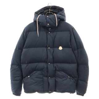 モンクレール(MONCLER)のMONCLER V モンクレールブイ BOROSIRI 1209V4137405-54058 ボロシリ ヴィンテージ加工 フード付きコットンフルジップダウンジャケット ネイビー(ダウンジャケット)