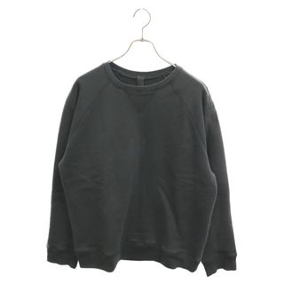 クロムハーツ(Chrome Hearts)のCHROME HEARTS クロムハーツ Y NOT CREWNECK SWEAT ショルダーレザー クロスパッチ クルーネックスウェットシャツ ブラック(スウェット)