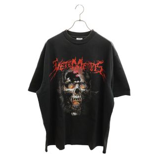 VETEMENTS ヴェトモン 17AW OVERSIZED HEAVY METAL PRINT TEE オーバーサイズヘビーメタルスカルプリント半袖Tシャツ ブラック MAH18TR34(Tシャツ/カットソー(半袖/袖なし))