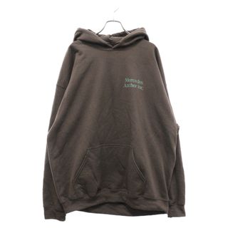 Mercedes Anchor Inc. メルセデスアンカーインク Hoodie Sweat ロゴプリント プルオーバーパーカー フーディースウェット ブラウン(パーカー)