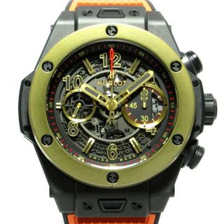 ウブロ(HUBLOT)のHUBLOT(ウブロ) 腕時計 ビッグバン ウニコ セラミック マジックゴールド 411.CM.1138.RX メンズ 18Kマジックゴールド/セラミック/ラバーベルト/スケルトン文字盤/裏スケ マットブラック (その他)