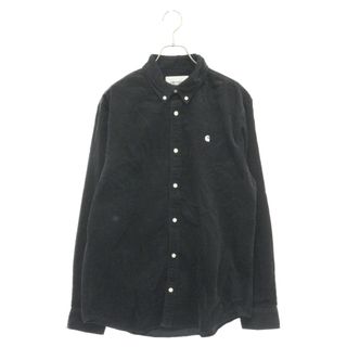 Carhartt WIP カーハート ダブリューアイピー L/S MADISON FINE CORD SHIRT ロングスリーブマディソンファインコード 長袖シャツ ブラック I030580(シャツ)