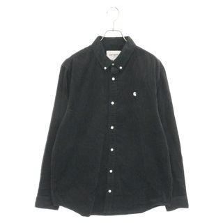 Carhartt WIP カーハート ダブリューアイピー L/S MADISON FINE CORD SHIRT ロングスリーブマディソンファインコード 長袖シャツ ブラック I030580(シャツ)