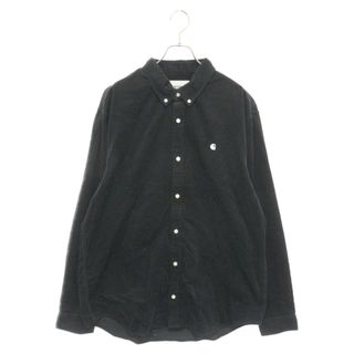 Carhartt WIP カーハート ダブリューアイピー L/S MADISON FINE CORD SHIRT ロングスリーブマディソンファインコード 長袖シャツ ブラック I030580(シャツ)