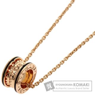 ブルガリ(BVLGARI)のBVLGARI  B-zero1 ビーゼロワン ロック 黒セラミック ネックレス K18PG レディース(ネックレス)