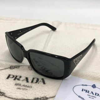 PRADA - ［美品］プラダ　スクエアサングラス　トライアングルロゴ　ブラック　SPR16L